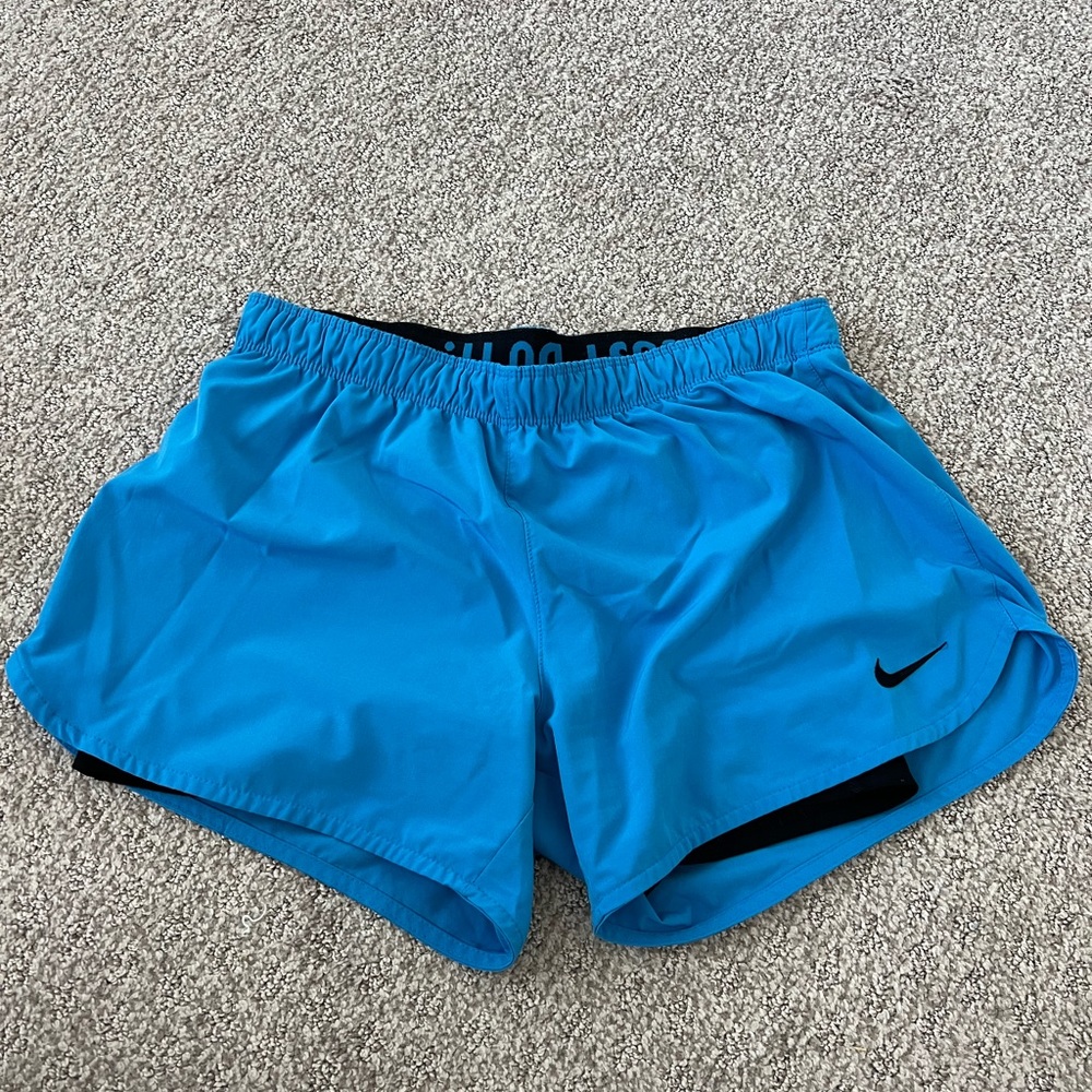 Nike shorts with built in spandex- medium